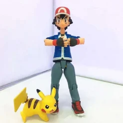 Ash Ketchum Mit Pikachu, Glumanda Und Schiggy Action Spiel Figur