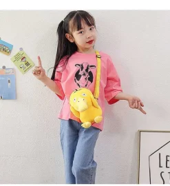 Bisasam Bulbasaur, Pikachu, Enton, Glumanda Plusch Kleine Tasche Rucksack