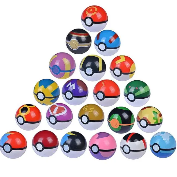 4 Bis 20 Pokebälle Mit Pokemon Figuren Im Set (Zufallige Wahl)