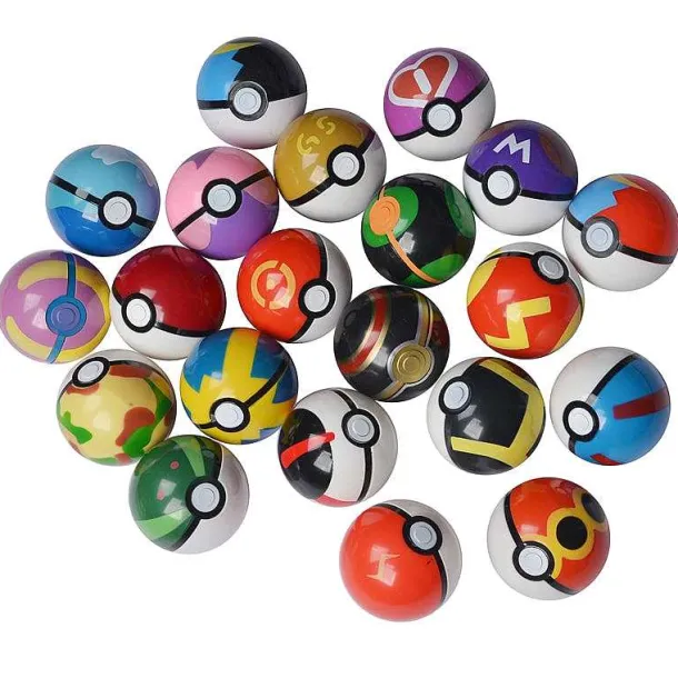 4 Bis 20 Pokebälle Mit Pokemon Figuren Im Set (Zufallige Wahl)