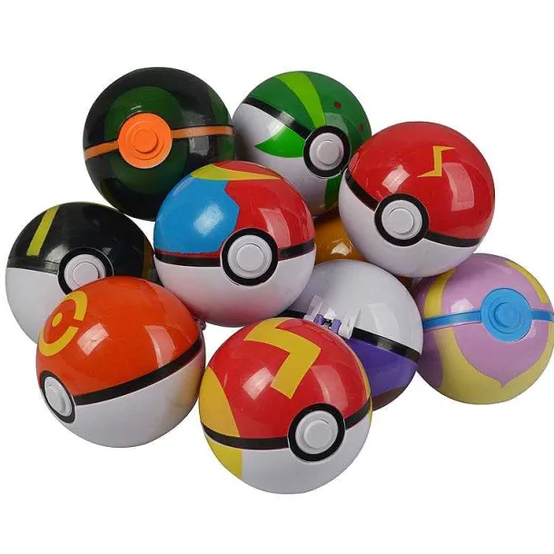 4 Bis 20 Pokebälle Mit Pokemon Figuren Im Set (Zufallige Wahl)