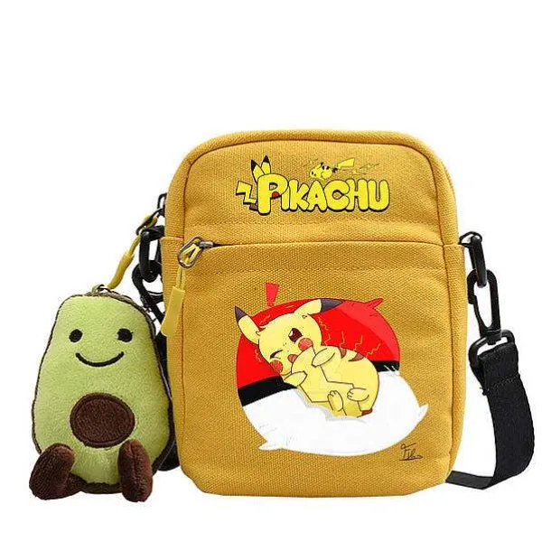 Canvas Pokemon Messenger Tasche, Slingbag Umhangetasche In Vielen Motiven