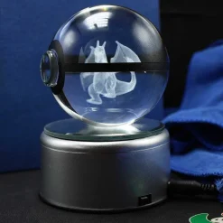 Charizard Glurak Crystal Pokemon Go Ball Mit 3D Effekt