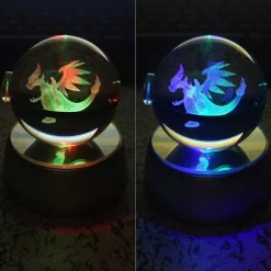 Charizard Glurak Crystal Pokemon Go Ball Mit 3D Effekt
