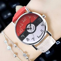 Damen Pokemon Armband Uhr Im Pokeball Design