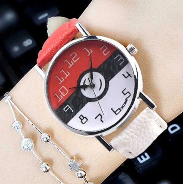 Damen Pokemon Armband Uhr Im Pokeball Design