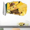 3D Detektiv Pikachu Wand Sticker (60Cm*40Cm)