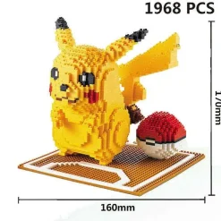 Detektiv Pikachu Baustein-Modell (15Cm X 15Cm X 15Cm)