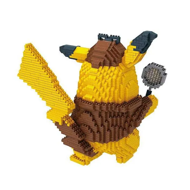 Detektiv Pikachu Baustein-Modell (15Cm X 15Cm X 15Cm)