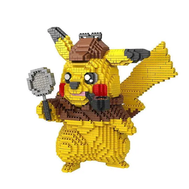 Detektiv Pikachu Baustein-Modell (15Cm X 15Cm X 15Cm)