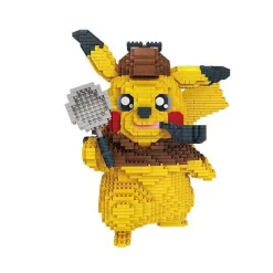 Detektiv Pikachu Baustein-Modell (15Cm X 15Cm X 15Cm)