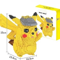 Detektiv Pikachu Mit Mutze 3D Bausatz, 1400 Steine