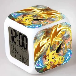 Digitaler Pokemon Wecker In Unterschiedlichen Motiven