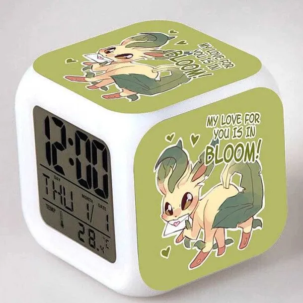Digitaler Pokemon Wecker In Unterschiedlichen Motiven