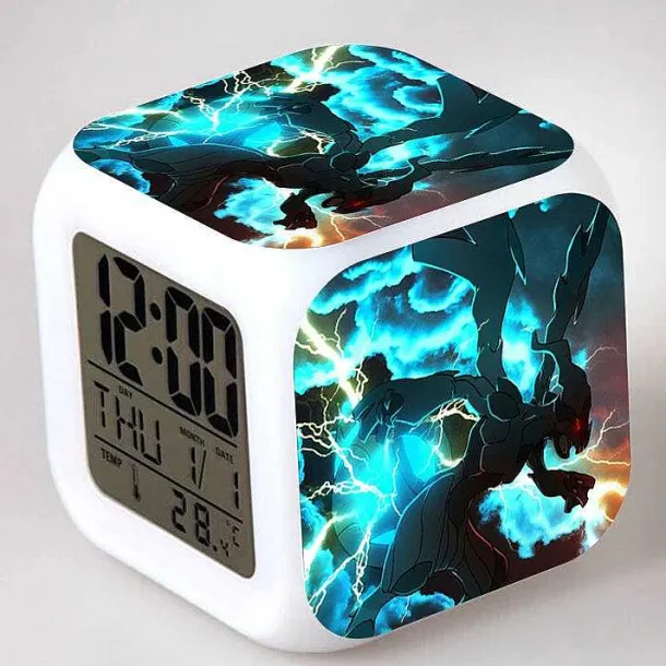 Digitaler Pokemon Wecker In Unterschiedlichen Motiven