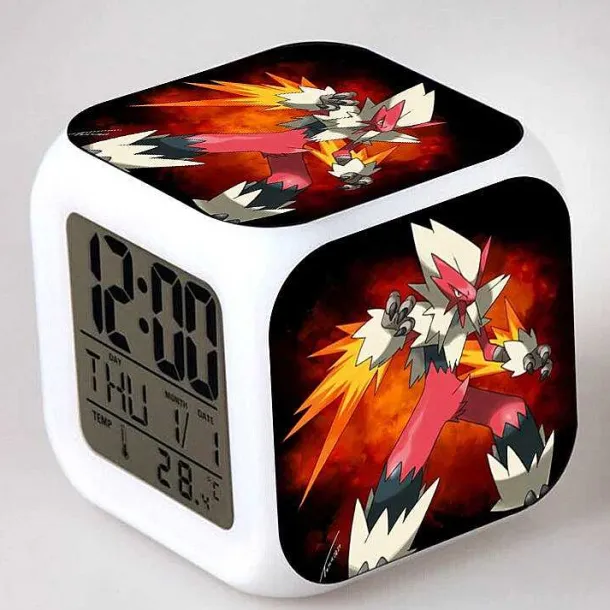 Digitaler Pokemon Wecker In Unterschiedlichen Motiven