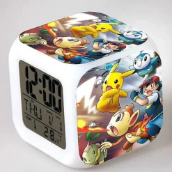 Digitaler Pokemon Wecker In Unterschiedlichen Motiven