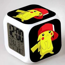 Digitaler Pokemon Wecker In Unterschiedlichen Motiven
