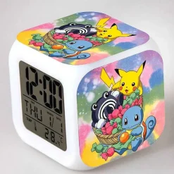 Digitaler Pokemon Wecker In Unterschiedlichen Motiven