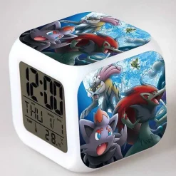 Digitaler Pokemon Wecker In Unterschiedlichen Motiven