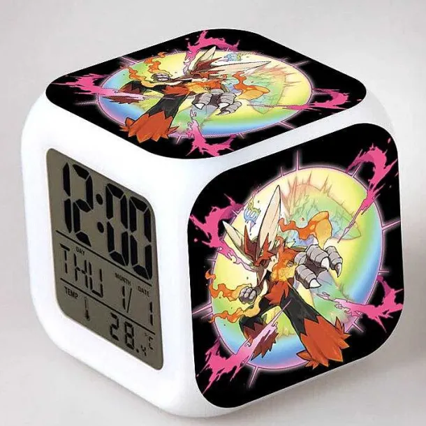 Digitaler Pokemon Wecker In Unterschiedlichen Motiven