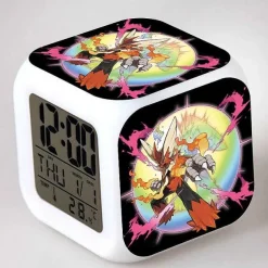 Digitaler Pokemon Wecker In Unterschiedlichen Motiven