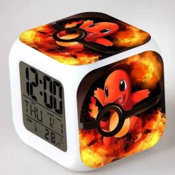 Digitaler Pokemon Wecker In Unterschiedlichen Motiven