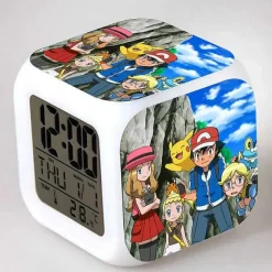 Digitaler Pokemon Wecker In Unterschiedlichen Motiven
