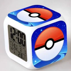 Digitaler Pokemon Wecker In Unterschiedlichen Motiven