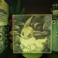 3D Led Hologramm Nachtlampe Pokemon Evoli Eevee