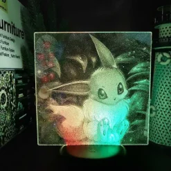 3D Led Hologramm Nachtlampe Pokemon Evoli Eevee