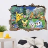 3D Pokemon Detektiv Pikachu Wand Sticker (45Cm*60Cm)