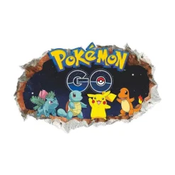 3D Pokemon Detektiv Pikachu Wand Sticker (45Cm*60Cm)