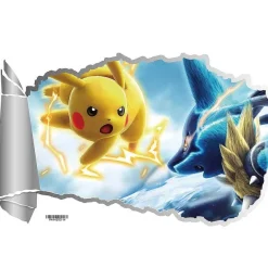 3D Pokemon Detektiv Pikachu Wand Sticker (45Cm*60Cm)