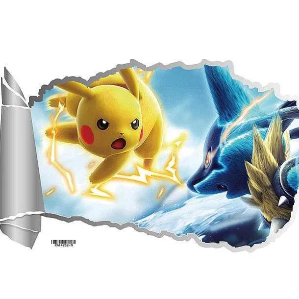 3D Pokemon Detektiv Pikachu Wand Sticker (45Cm*60Cm)