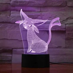 Eevee / Evoli 3D Led Lampe (9 Motive) Nachtlicht, Tischlampe