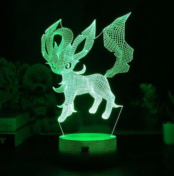 Eevee / Evoli 3D Led Lampe (9 Motive) Nachtlicht, Tischlampe