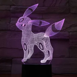 Eevee / Evoli 3D Led Lampe (9 Motive) Nachtlicht, Tischlampe