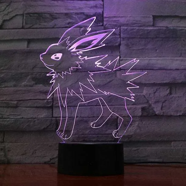 Eevee / Evoli 3D Led Lampe (9 Motive) Nachtlicht, Tischlampe