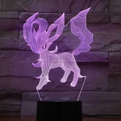 Eevee / Evoli 3D Led Lampe (9 Motive) Nachtlicht, Tischlampe