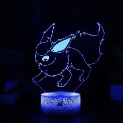 Eevee / Evoli 3D Led Lampe (9 Motive) Nachtlicht, Tischlampe