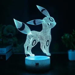 Eevee / Evoli 3D Led Lampe (9 Motive) Nachtlicht, Tischlampe