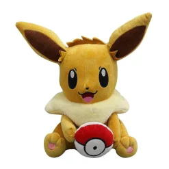 Eevee Evoli Mit Pokeball Plusch Pokemon (Ca. 28Cm)