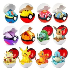 6Er Set Grose Pokebälle Mit Pokemon Figuren Spielzeug