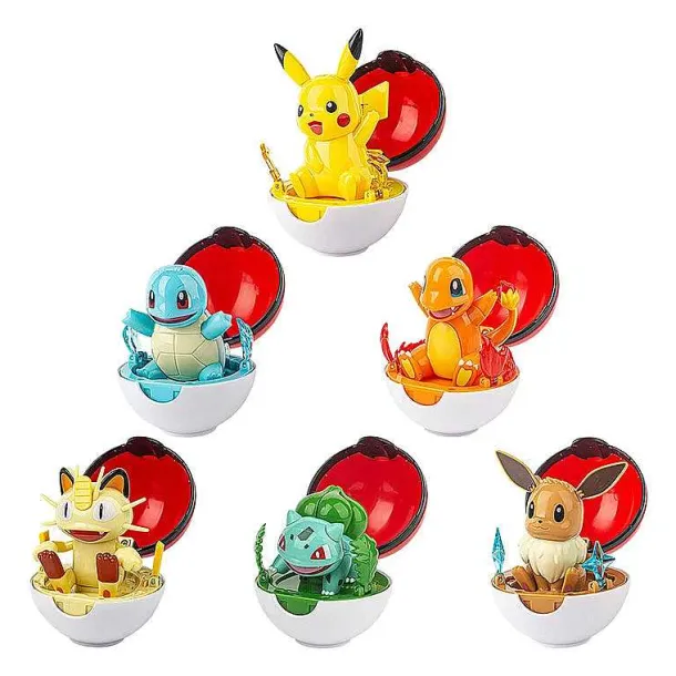 6Er Set Grose Pokebälle Mit Pokemon Figuren Spielzeug