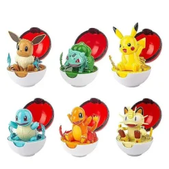 6Er Set Grose Pokebälle Mit Pokemon Figuren Spielzeug