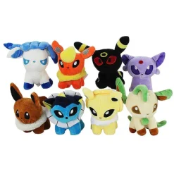 8Er Set Mit Nachtara, Evoli, Psiana, Blitza, Aquana, Flamara, Glaziola, Folipurba Kuscheltier
