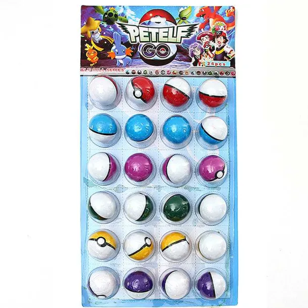 24Er Set Pokebälle Mit Pokemon Figuren