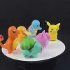 6Er Set Pokemon Figuren: Pikachu, Pummeluff, Schiggy, Bisasam, Enton Und Glumanda