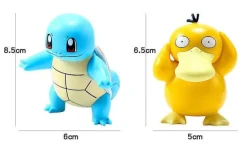 6Er Set Pokemon Figuren: Pikachu, Pummeluff, Schiggy, Bisasam, Enton Und Glumanda